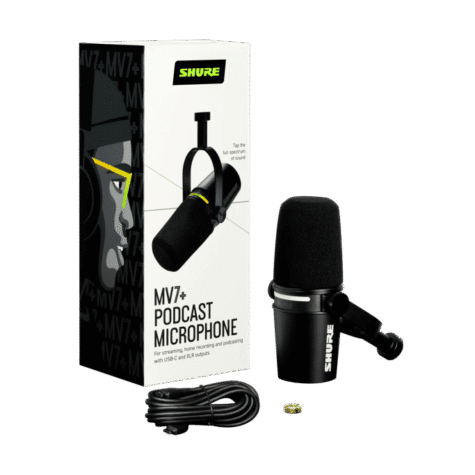 Shure MV7+ Podcast microphone