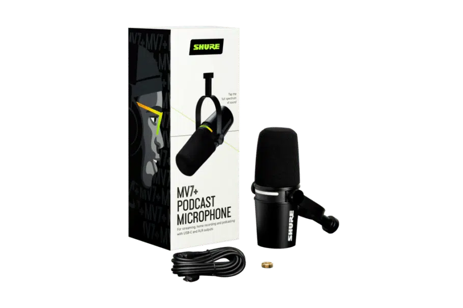 Shure MV7+ Podcast mikrofon - stativ bundle - Image 4