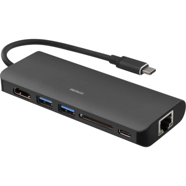DELTACO USB-C docking station