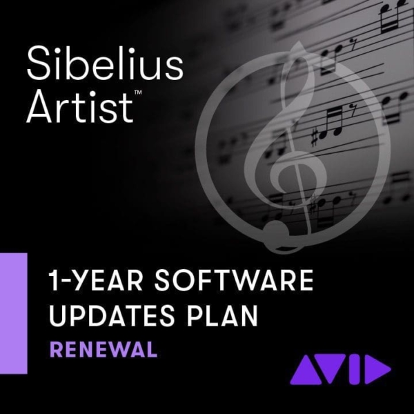 Sibelius Artist upgrade med 1-års update plan (reinstatement)