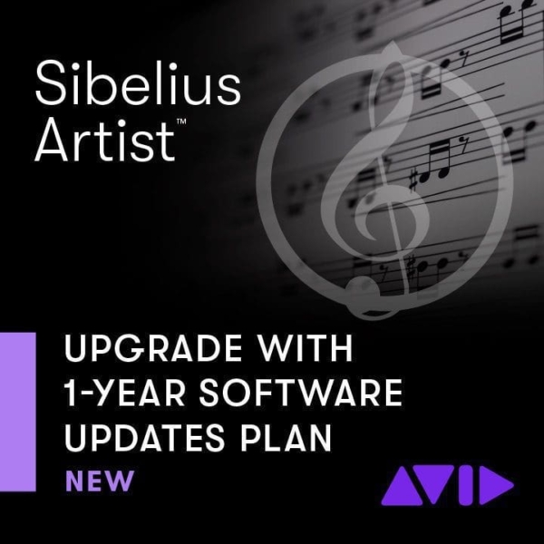 Sibelius Artist upgrade med 1-års update plan (reinstatement)