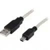 USB Kabel USB A til USB B mini - 1m
