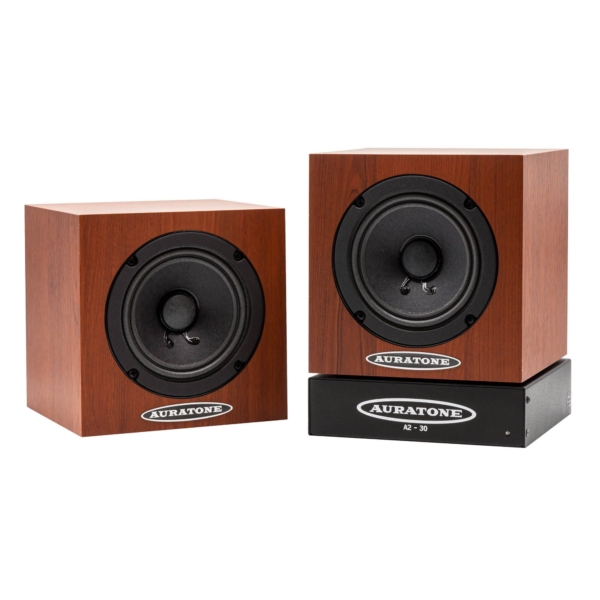 Auratone 5C Super Sound Cube Wood Grain (Pair) + A2-30 power amp Bundle