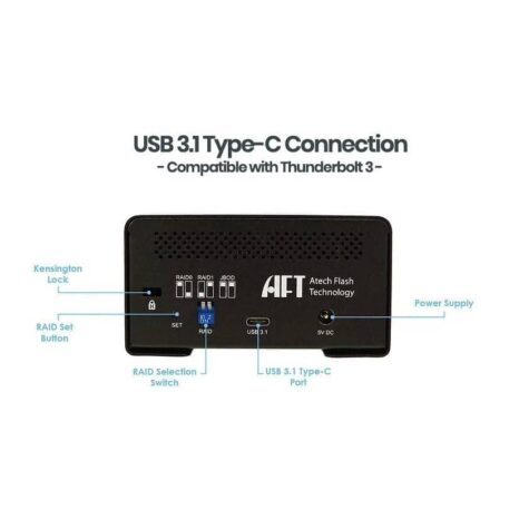 Blackjet VX-2SSD - USB 3.1 Gen 2 Dual Bay SSD Media Dock