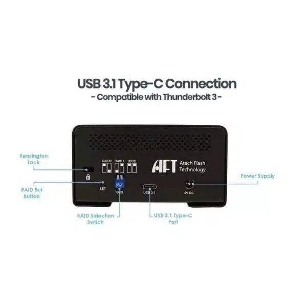 Blackjet VX-2SSD - USB 3.1 Gen 2 Dual Bay SSD Media Dock