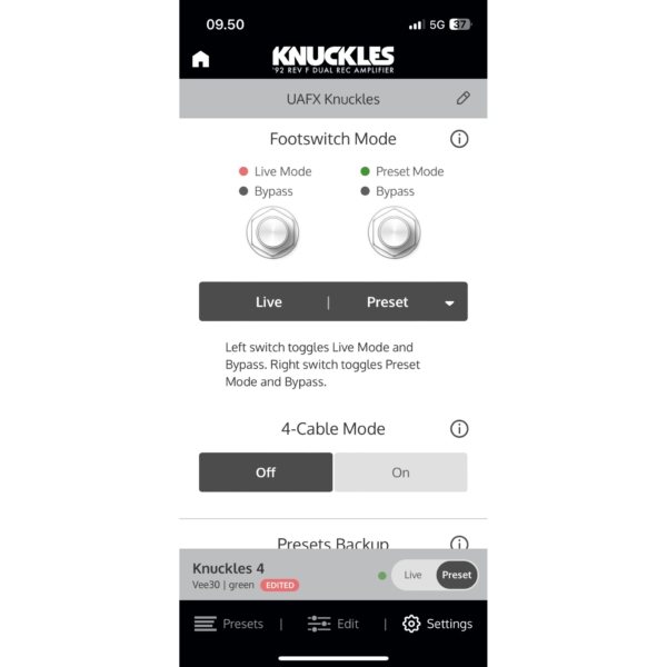 UAFX Knuckles '92 Rev F Dual Rec Amplifier