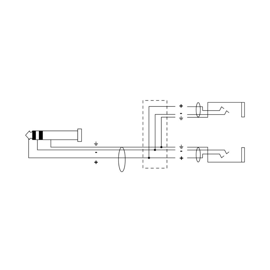 Cordial EY 0,3 WYY - Minijack til 2 x Minijack hun - Y-Adapter kabel - 0,3m - Image 4