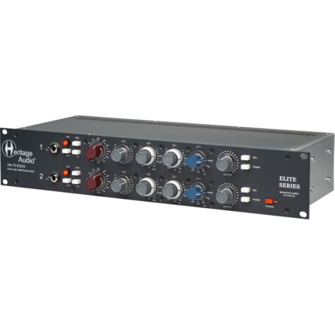 Heritage Audio 73EQX2 Elite Dual Mic Preamp DI EQ in 1RU Format