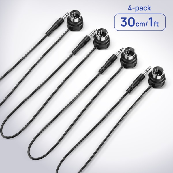 CME Pro TRS MIDI Cable 4-Pack - TRS to 5-pin DIN 30CM - Image 2