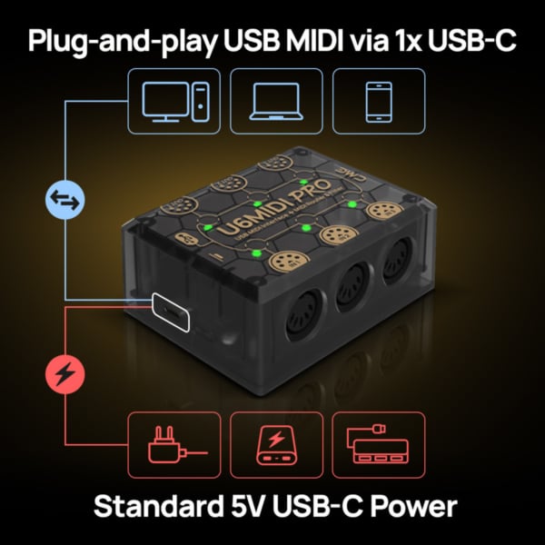 CME Pro U6MIDI Pro Smart MIDI Interface - Image 3