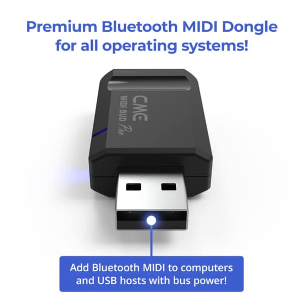 CME Pro WIDI Bud Pro Wireless MIDI USB Dongle - Image 8