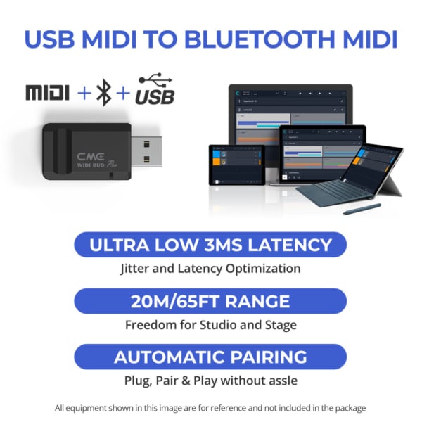 CME Pro WIDI Bud Pro Wireless MIDI USB Dongle - Image 6