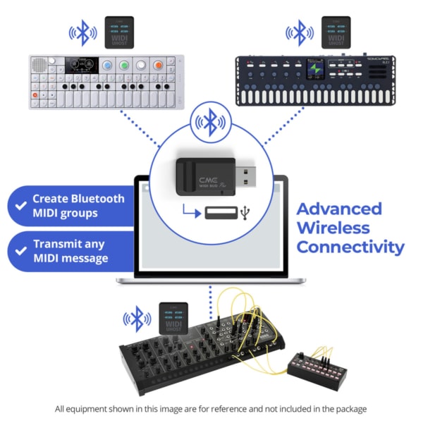 CME Pro WIDI Bud Pro Wireless MIDI USB Dongle - Image 5