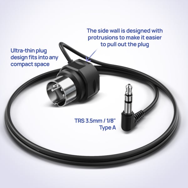 CME Pro TRS MIDI Cable 4-Pack - TRS to 5-pin DIN 90CM - Image 4