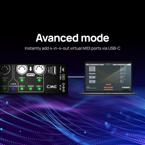 CME Pro H4MIDI WC Advanced MIDI Interface - Image 7