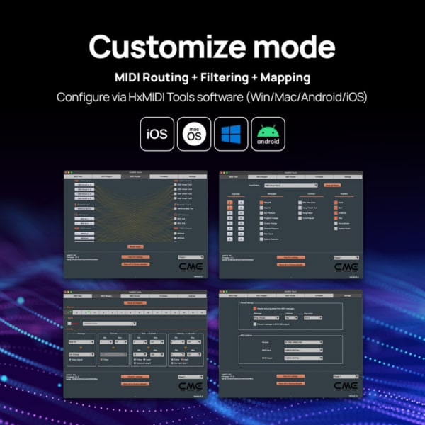 CME Pro H4MIDI WC Advanced MIDI Interface - Image 5