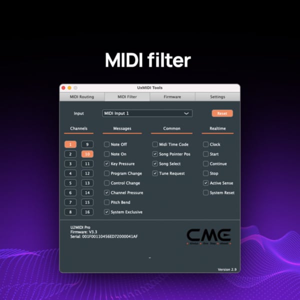 CME Pro U2MIDI Pro Smart USB Cable - Image 3