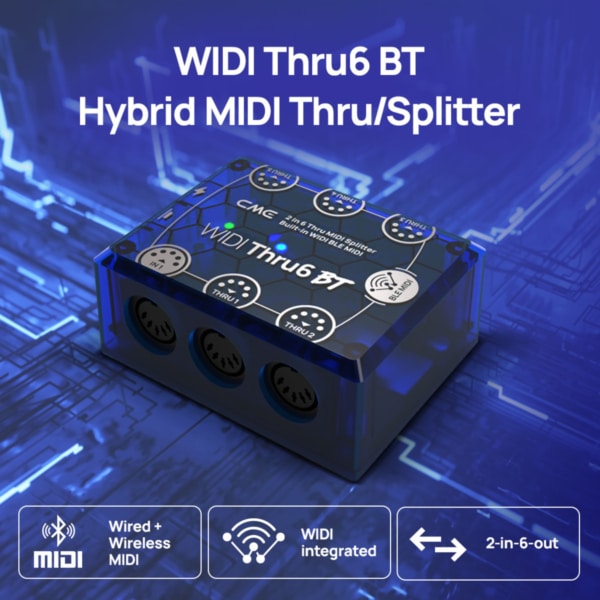 CME Pro WIDI Thru6 BT Hybrid MIDI Thru/Splitter - Image 10