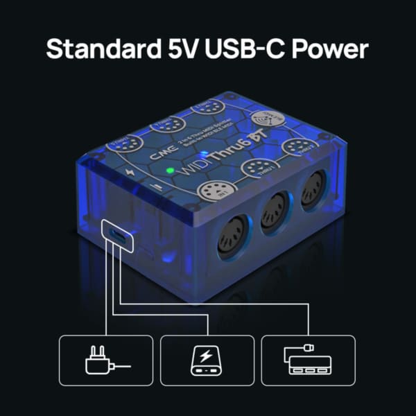 CME Pro WIDI Thru6 BT Hybrid MIDI Thru/Splitter - Image 11