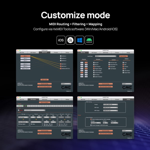 CME Pro U4MIDI WC Hybrid MIDI Interface - Image 6