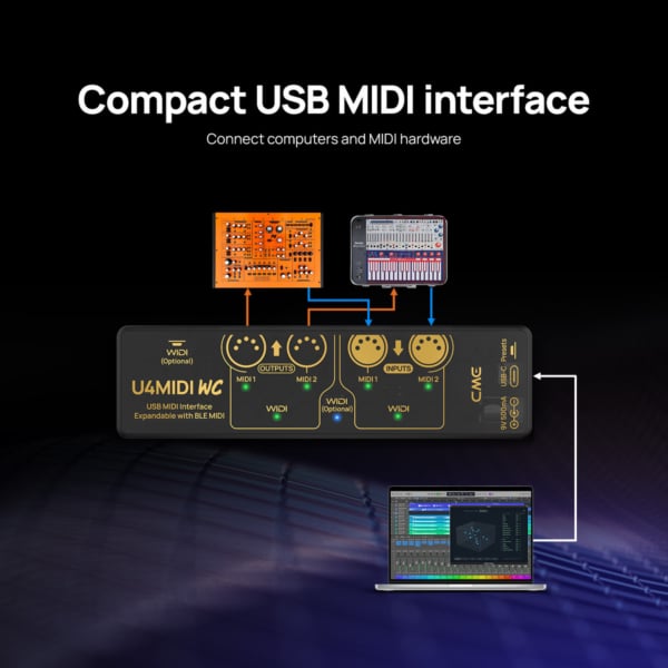 CME Pro U4MIDI WC Hybrid MIDI Interface - Image 9