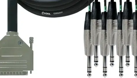 Cordial CFD 5 DVT - 5m CMD 8, D-Sub / 8 x REAN balanced Jack - Tascam standard